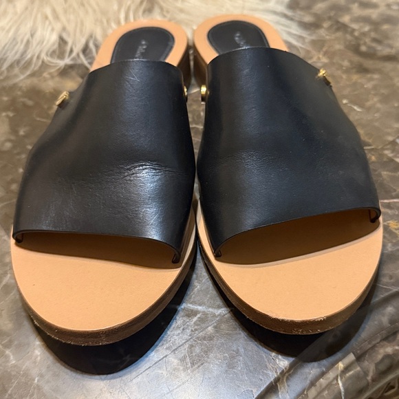 Chloe Black and Tan Women's Sandals - Picture 3 of 7